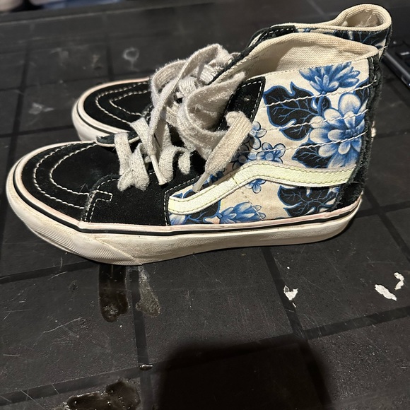 Blue floral high top Vans - Picture 3 of 3